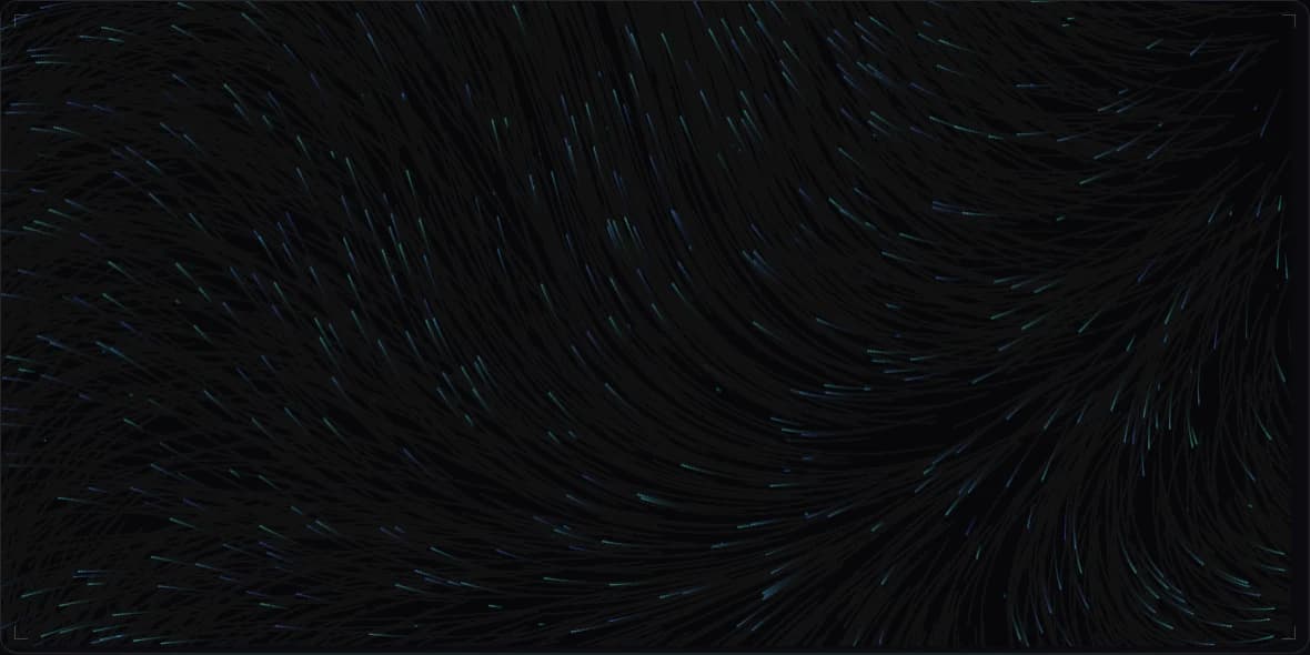 Particle trails following a flow field in the real-time graphics experiments.