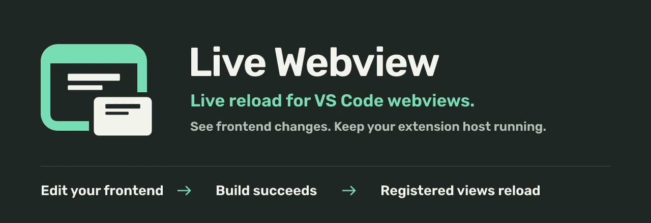 Live Webview project artwork with the paired-window mark.